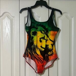 Rasta Lion One Piece Swimsuit